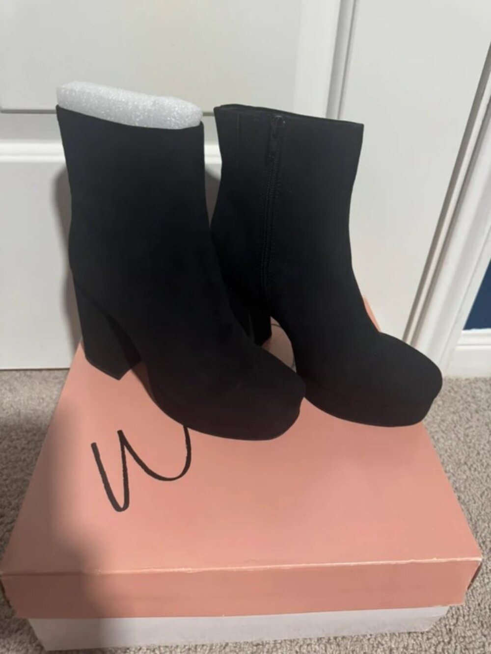 Black ankle boots
